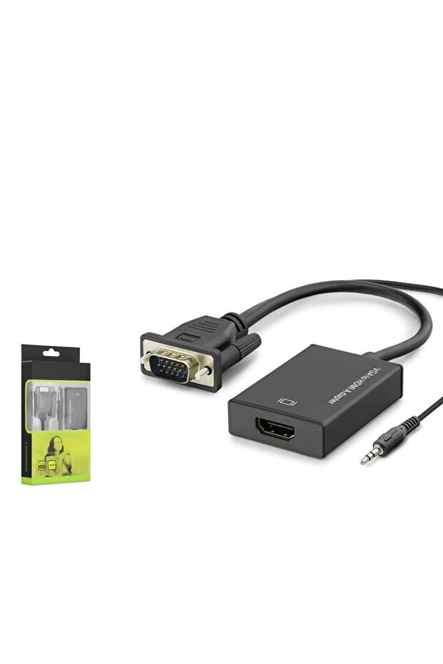 HADRON HDX7874 VGA to HDMI Ses Çıkışlı Görüntü Dönüştürücü 1080p Siyah - Fiyatı