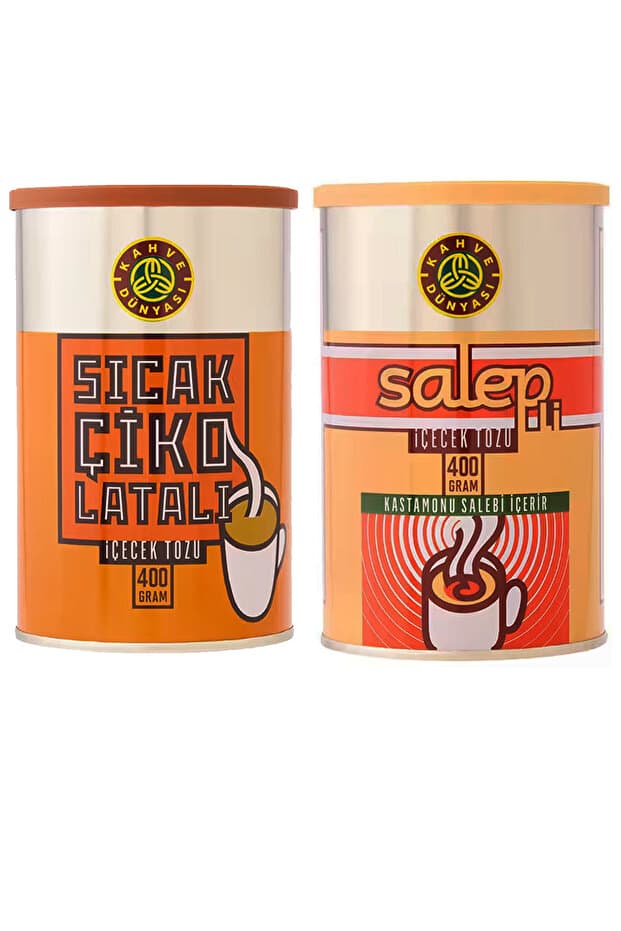 Kahve Dünyası Salep 400 gr + Sıcak Çikolata 400 gr İçecek Tozu Fiyatı