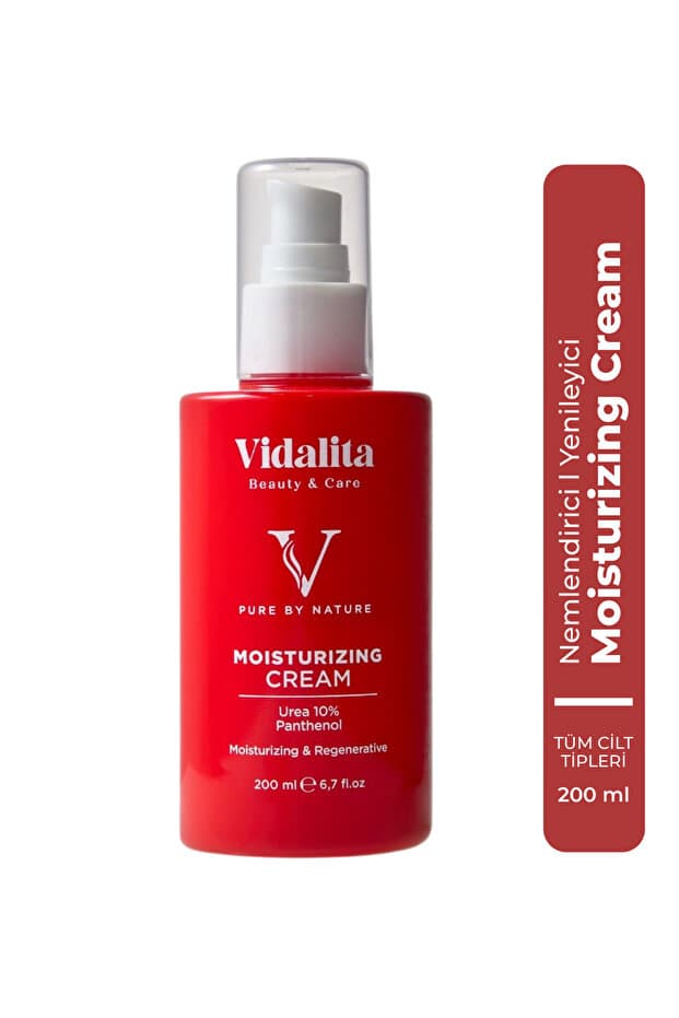 Vidalita Beauty & Care %10 Üre (Urea) & Panthenol Vücut Kremi 200 ml - Atopik, Çok Kuru Ciltler Için Yoğun Nemlendirici Bariyer Onarıcı Krem