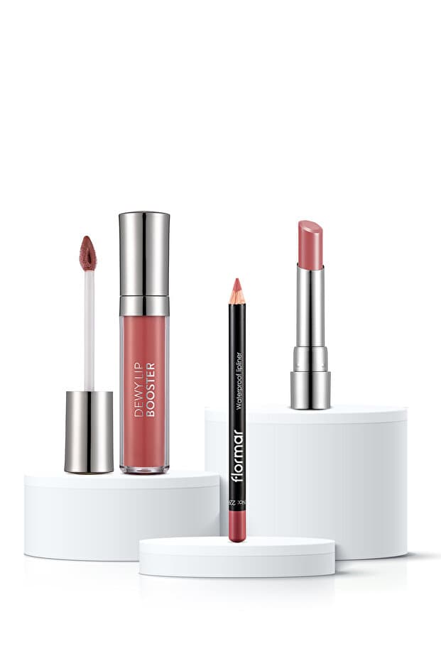 Flormar Natural Glow Pembe Tonlu 3'lü Dudak Seti - Fiyatı