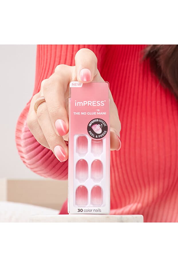 Impress Kendinden Yapışkanlı Takma Tırnak Ombre Pembe Small - Fiyatı