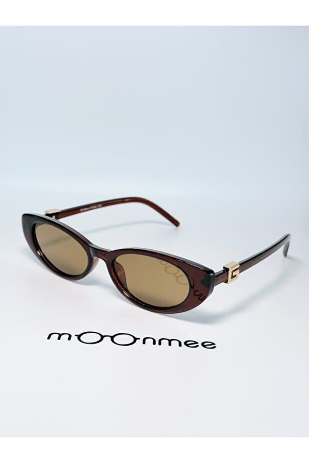 MOONMEE GUXXE Kadın / Kız Cat Eye kahve Güneş Gözlüğü