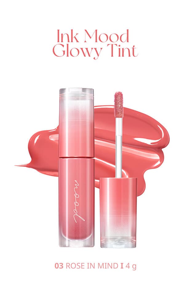 PERIPERA Kalıcı, Pigmentli, Parlak Bitişli Tint PERIPERA Ink Mood Glowy Tint 03 Rose in Mind