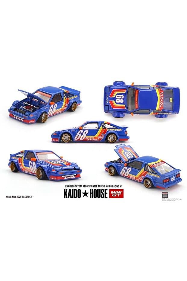 mini gt 1/64 Kaido House Toyota AE86 Sprinter Trueno Kaido Racing V1 KHMG196