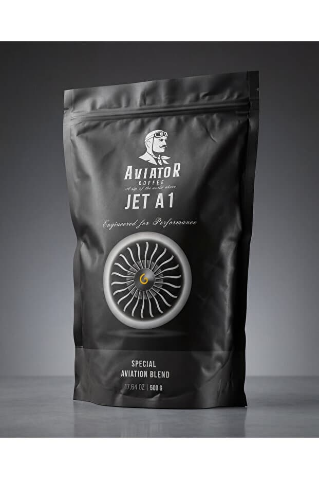 Aviator Coffee JET-A1 %90 Arabica %10 Robusta Taze Kahve Çekirdek/ Öğütülmüş Espresso 500Gr.