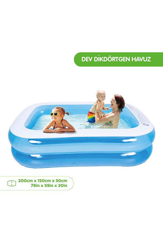 Birlik Oyuncak MareVia 200CM*150CM*50CM ŞİŞME DİKDÖRTGEN HAVUZ - 51257