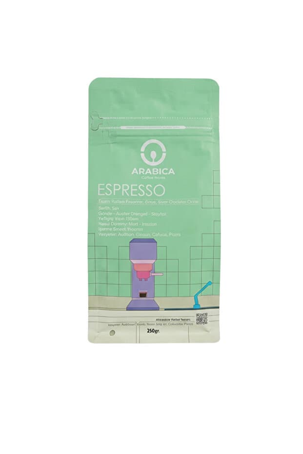 ARABICA COFFEE HOUSE Espresso Kahve 250g Çekirdek Kahve Taze Kavrulmuş