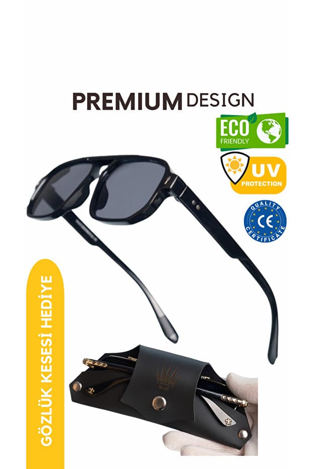 WATCHOFROYAL Royal Eyewear Re1009 Siyah Güneş Gözlüğü