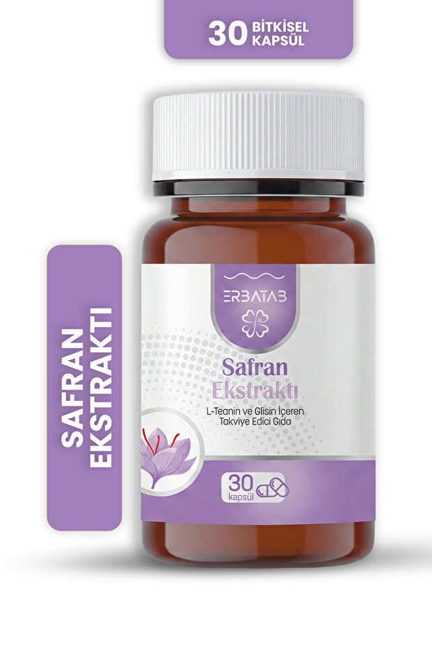Erbatab Safran Ekstresi, L-Teanin & Glisin Kompleksi 30 Kapsül