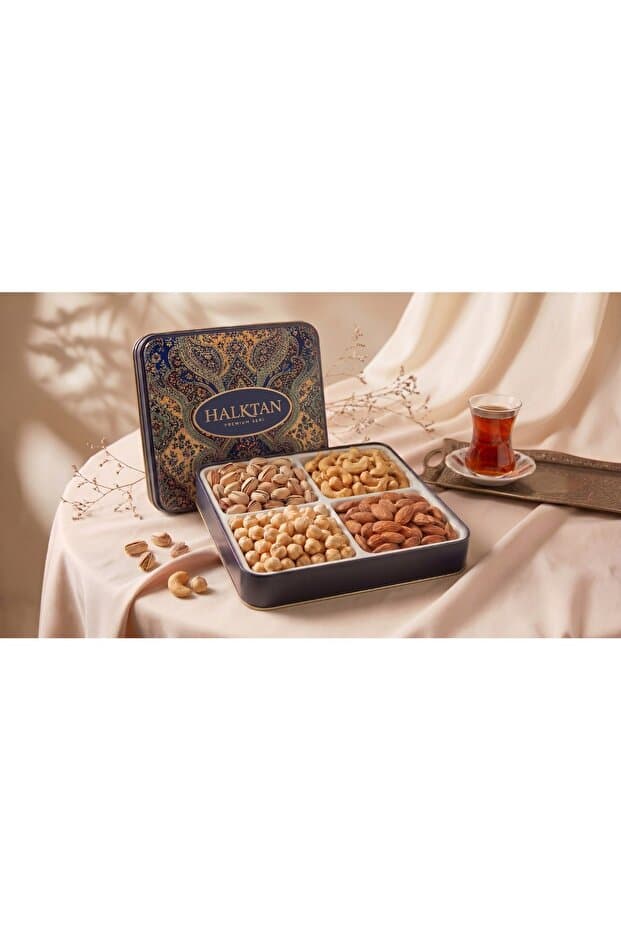 Halktan PREMİUM SERİ KARIŞIK KURUYEMİŞ KUTUSU 660 GR. - Fiyatı