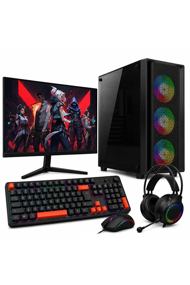 Genel Markalar Zenix Starter i5-3470 8GB Ram 240GB SSD 1 TB HDD R7240 4GB Ekran Kartı 18.5" Monitör Oyuncu Bilgisayarı