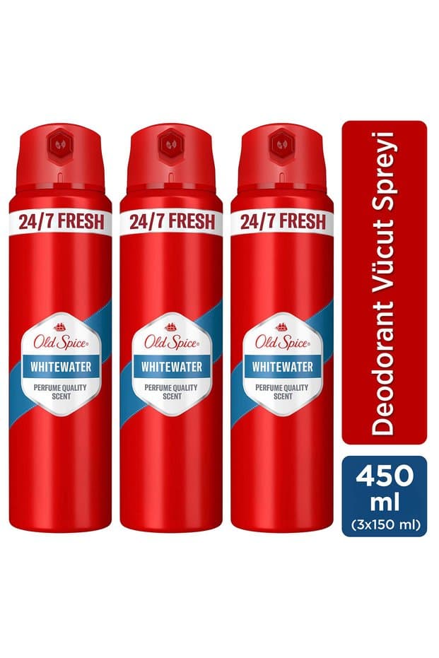Old Spice Whitewater Erkek Sprey Vücut Deodorantı 150 ml x3 - Fiyatı