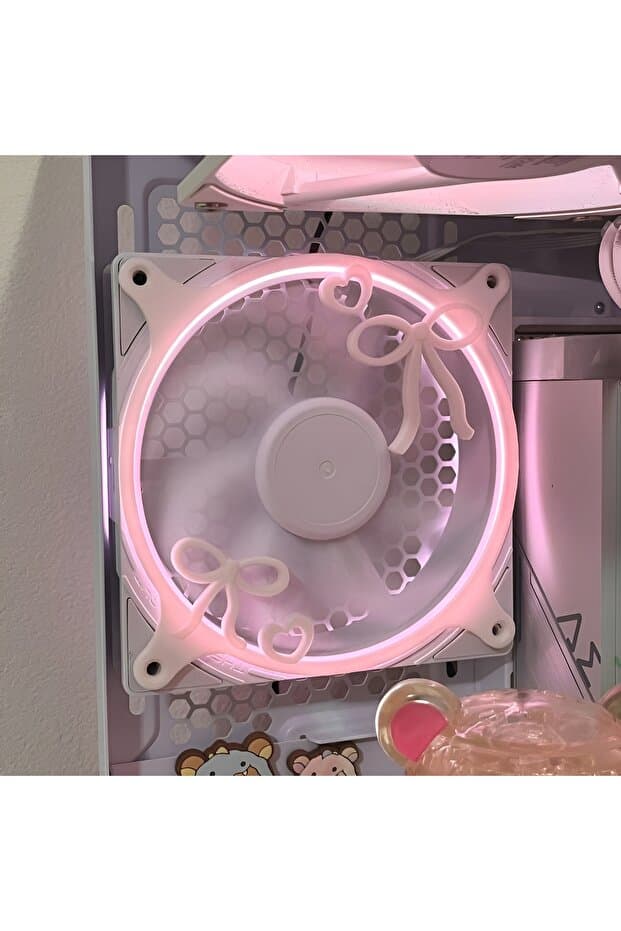 SZD Design 120 mm Fiyonklu Beyaz Pc Fan Koruyucu Fan Cover Setup Aksesuarı