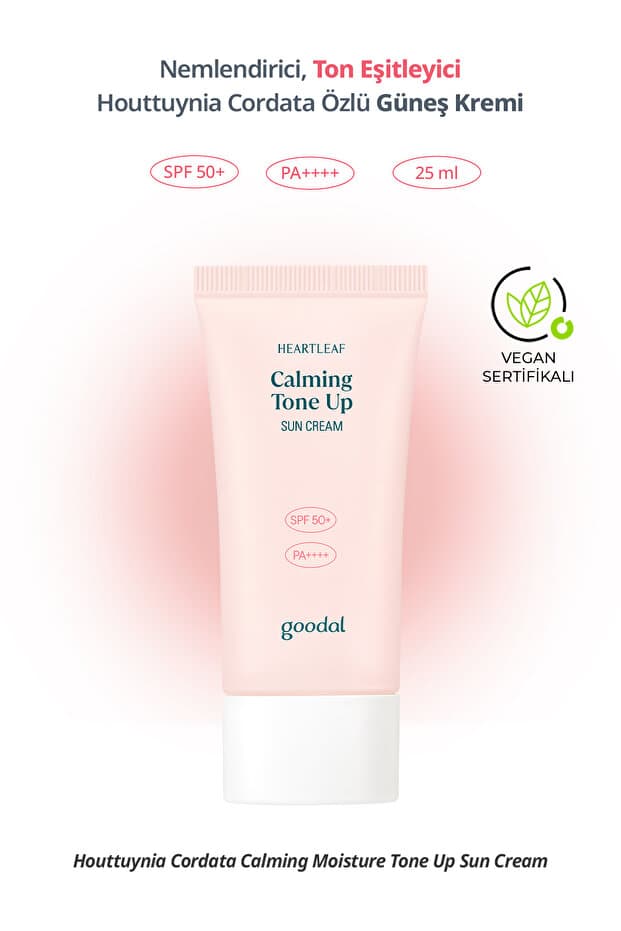 Goodal Ton Eşitleyici Güneş Kremi Houttuynia Cordata Calming Moisture Tone Up Sun Cream SPF50+ 25ml