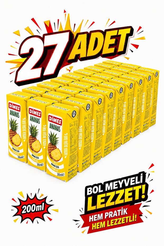 Dimes Ananas Aromalı Içecek Leaf Pkt 0.2l*27 Adet