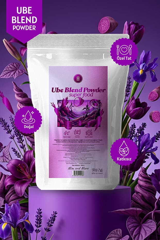 Mim and More Ube Blend Powder - Ubeli Superfood Blend Powder, 100 g - Fiyatı