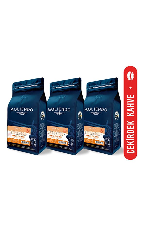 Moliendo Amalfi Espresso Blend Kahve Avantaj Paketi (Çekirdek Kahve) 3*250 g - Fiyatı