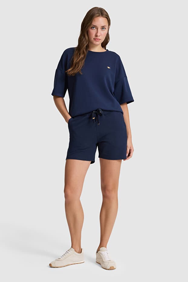 U.S. Polo Assn. Kadın Lacivert Örme Şort 50323525-VR033