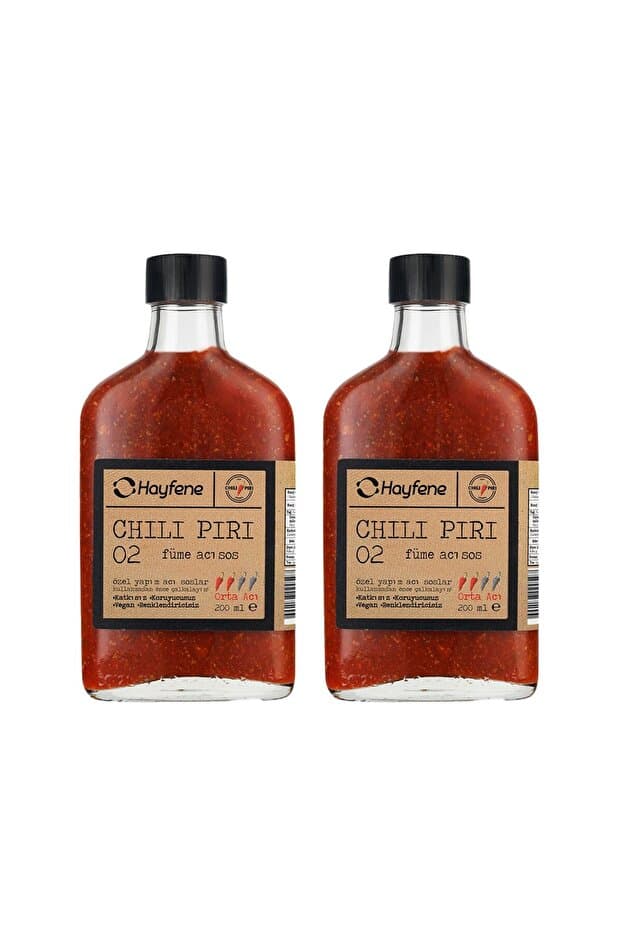 CHİLİ PİRİ Füme Acı Sos No:2 200 mL - 2'li Set