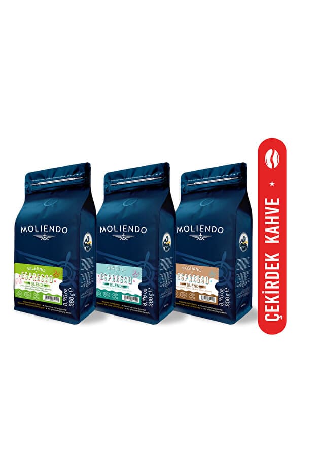 Moliendo Espresso Avantaj Paketi (Çekirdek Kahve) 3*250 g