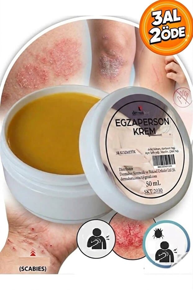 Dermabor Egzaperson Krem 50mL Cilt Deri Bakım Kremi Katran Kantaron Aynı Sefa Katkılı Bitkisel Krem