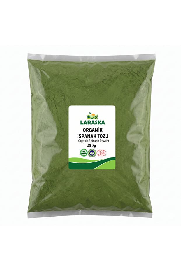 Laraska Organik Ispanak Tozu 250g Organic Spinach Powder