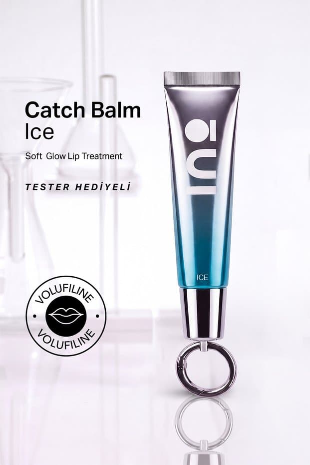 INO Beauty Lip Balm Gloss Anahtarlıklı – Volufiline, Deniz Kolajeni, Peptit Kompleksi – Ice (Şeffaf) | 15 ml - Fiyatı