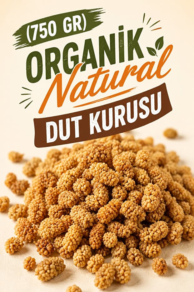 ÜLKÜ KURUYEMİŞ (750 GR) Organik Natural Dut Kurusu Hediyelik Tatlı Atıştırmalık