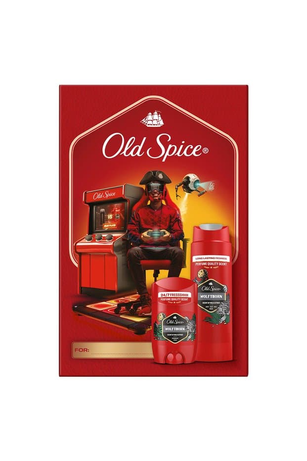 Old Spice Wolfthorn Erkek Hediye Seti: Alüminyumsuz Stick Deodorant 50ml ve Duş Jeli ve Şampuan 250ml - Fiyatı