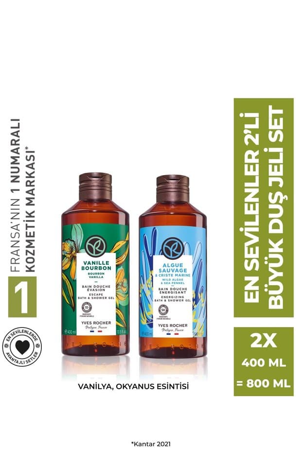 Yves Rocher En Sevilenler 2'li Büyük Duş Jeli Seti-9916823 - Fiyatı