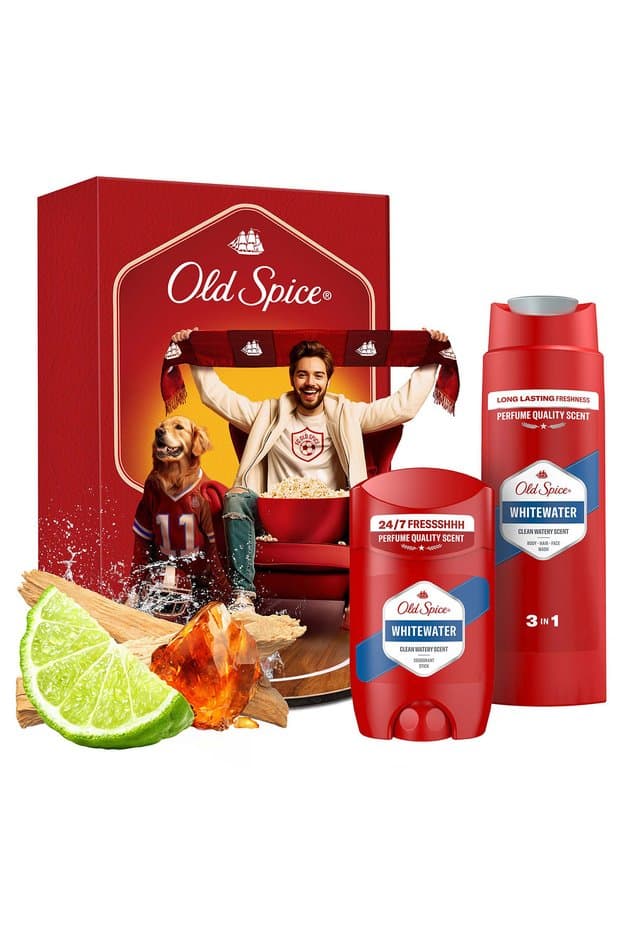 Old Spice Whitewater Erkek Hediye Seti: Alüminyumsuz Stick Deodorant 50ml ve Duş Jeli ve Şampuan 250ml - Fiyatı