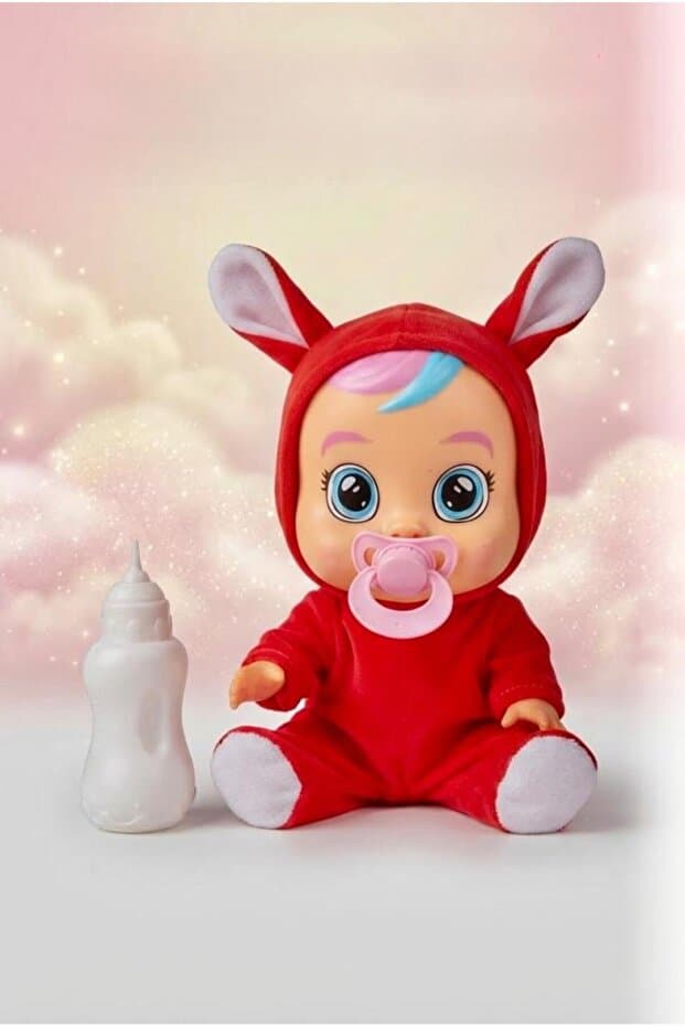 Tıfıl Toys Kırmızı Kostümlü Ağlayan Ve Konuşan Et Bebek Emzikli ve Biberonlu İnteraktif Oyuncak Bebek - Fiyatı