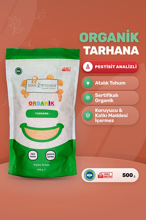 Soul Kitchen Organik Ürünler Organik Tarhana İlave Tuzsuz Katkısız 500 g