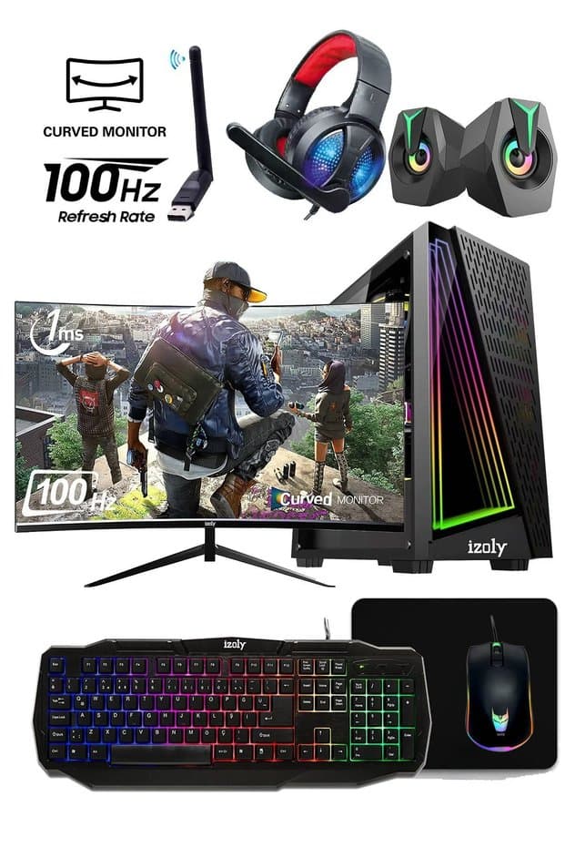 IZOLY Fx60 Plus I5-4400 16gb 512gb Sata Ssd Gt 740 4gb Gddr5 24"100hz Oyuncu Oem Seti - Fiyatı