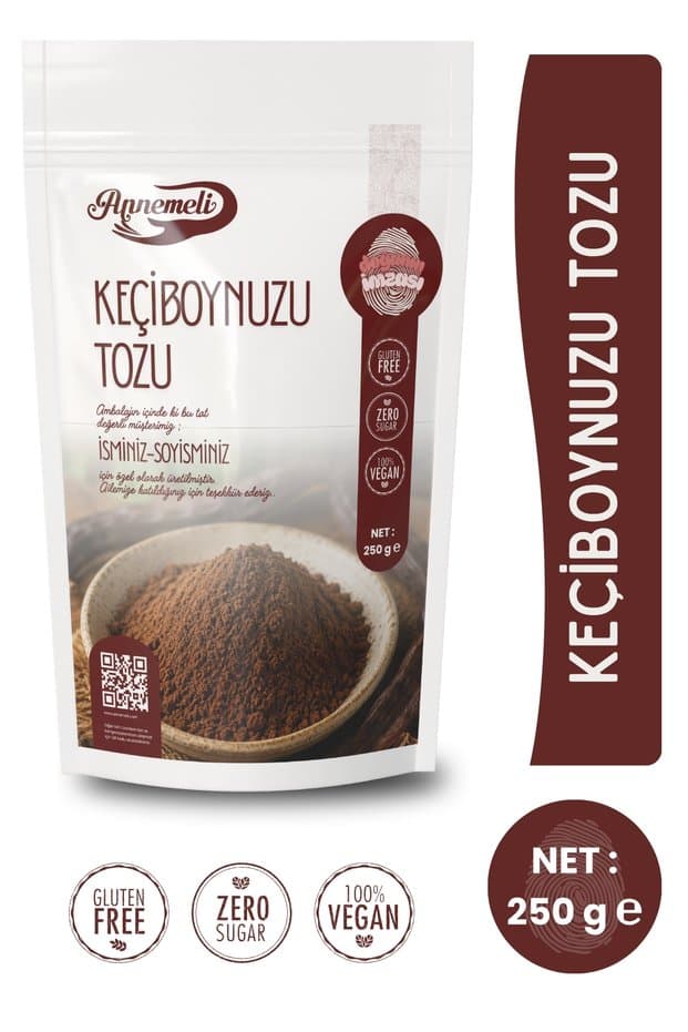 Annemeli 250 gr Keçiboynuzu Tozu ( Unu ) Harnup Unu Bebek Ek Gıda Çekirdeği Ile Öğütülmüştür - Fiyatı