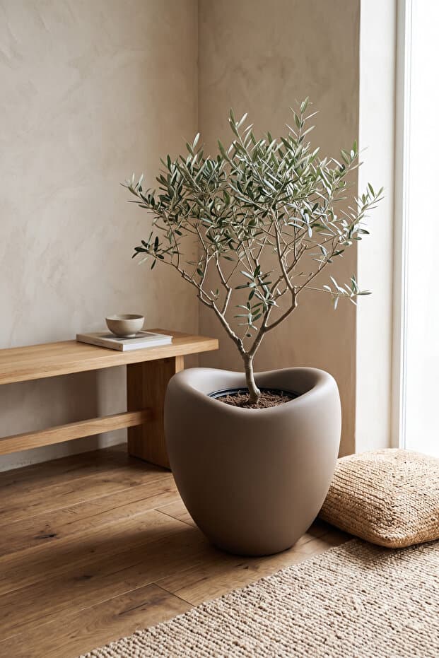SERİNOVA Büyük Boy Dekoratif Saksı Lale 3 NO Mocha İçlikli 48,5x44 cm UV Dayanımlı PP - Fiyatı