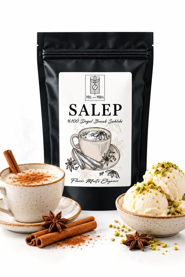 Mel and Mira Doğal Saf Sahlep 100g, | Dondurma Salebi 1. Sınıf Katkısız Toz Salep - Fiyatı