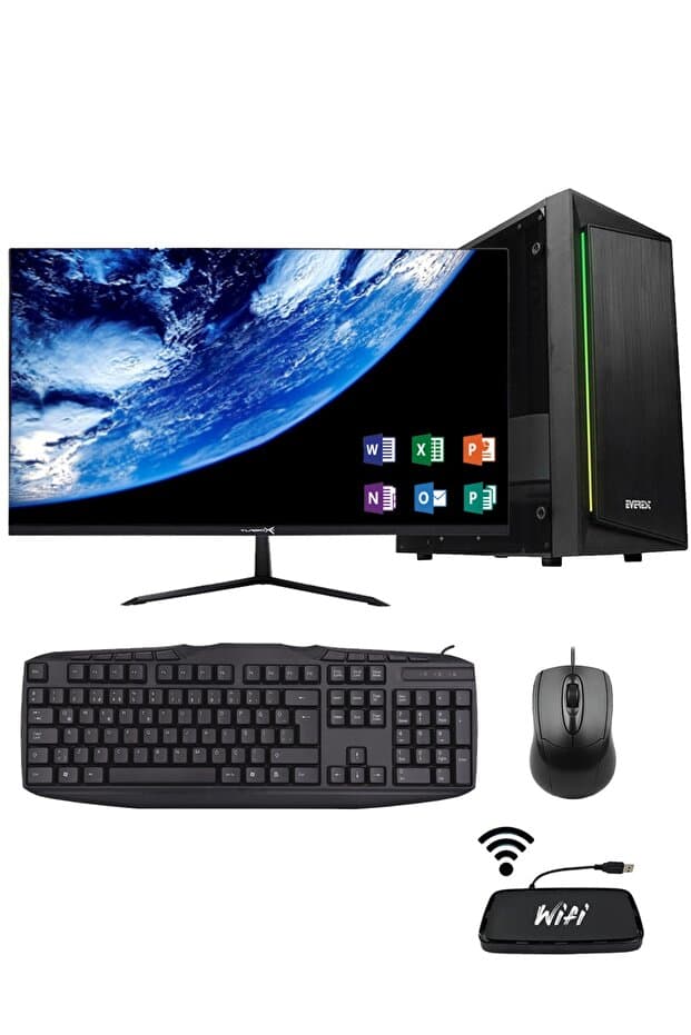 Zeiron Z160 Intel Core i5-3470 16GB Ram 256GB SSD 23,8" Monitörlü Masaüstü Ofis Bilgisayarı