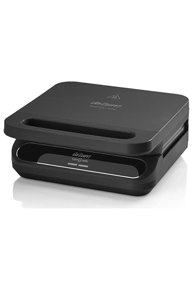 Arzum AR2052 Tostçu Mini 750W Tost Makinesi 2 Dilim Kapasiteli, Siyah
