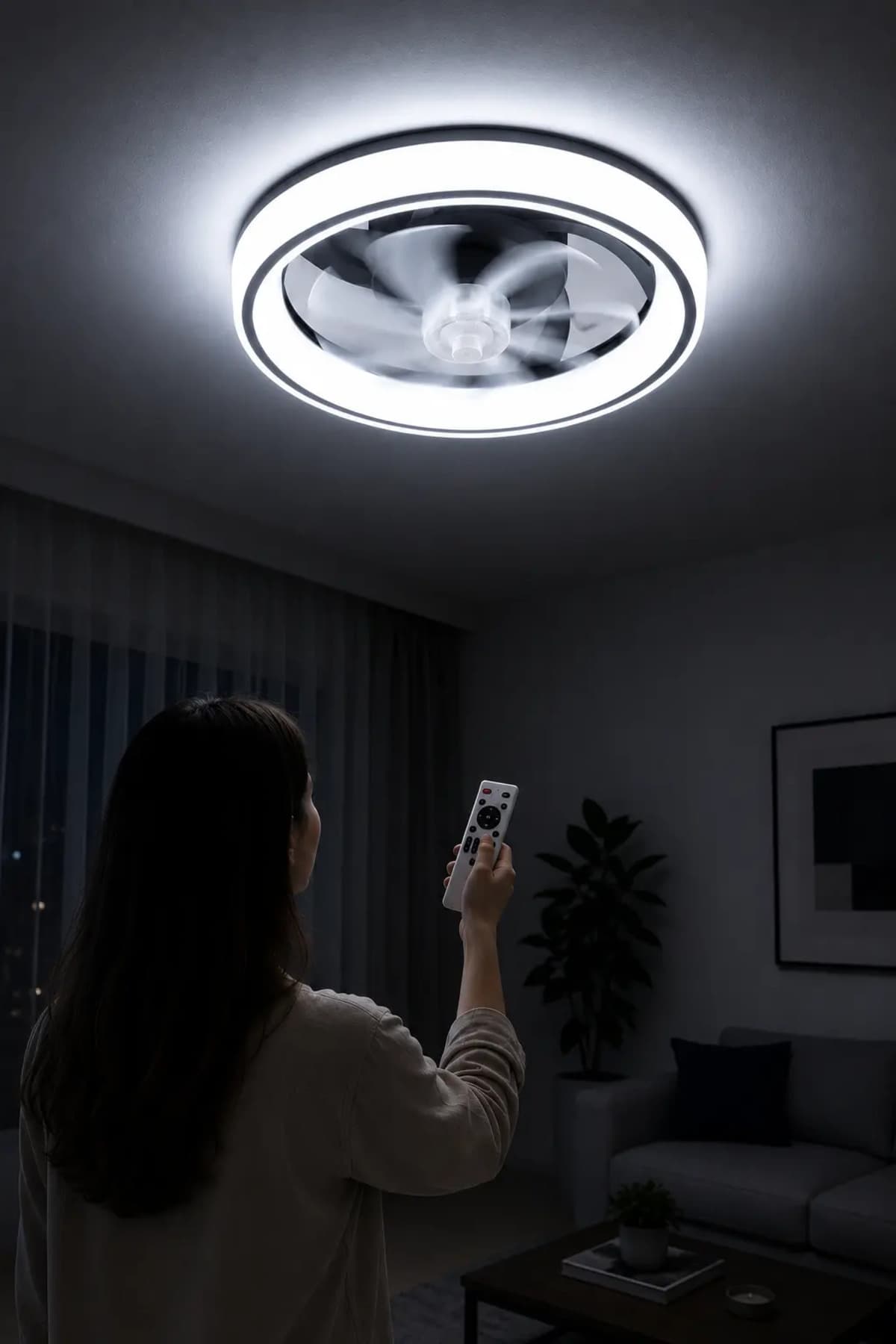 Cata CT-3010 Meltem Kumandalı LED Tavan Vantilatörü 3 Renk Sessiz Çalışma Zamanlayıcılı