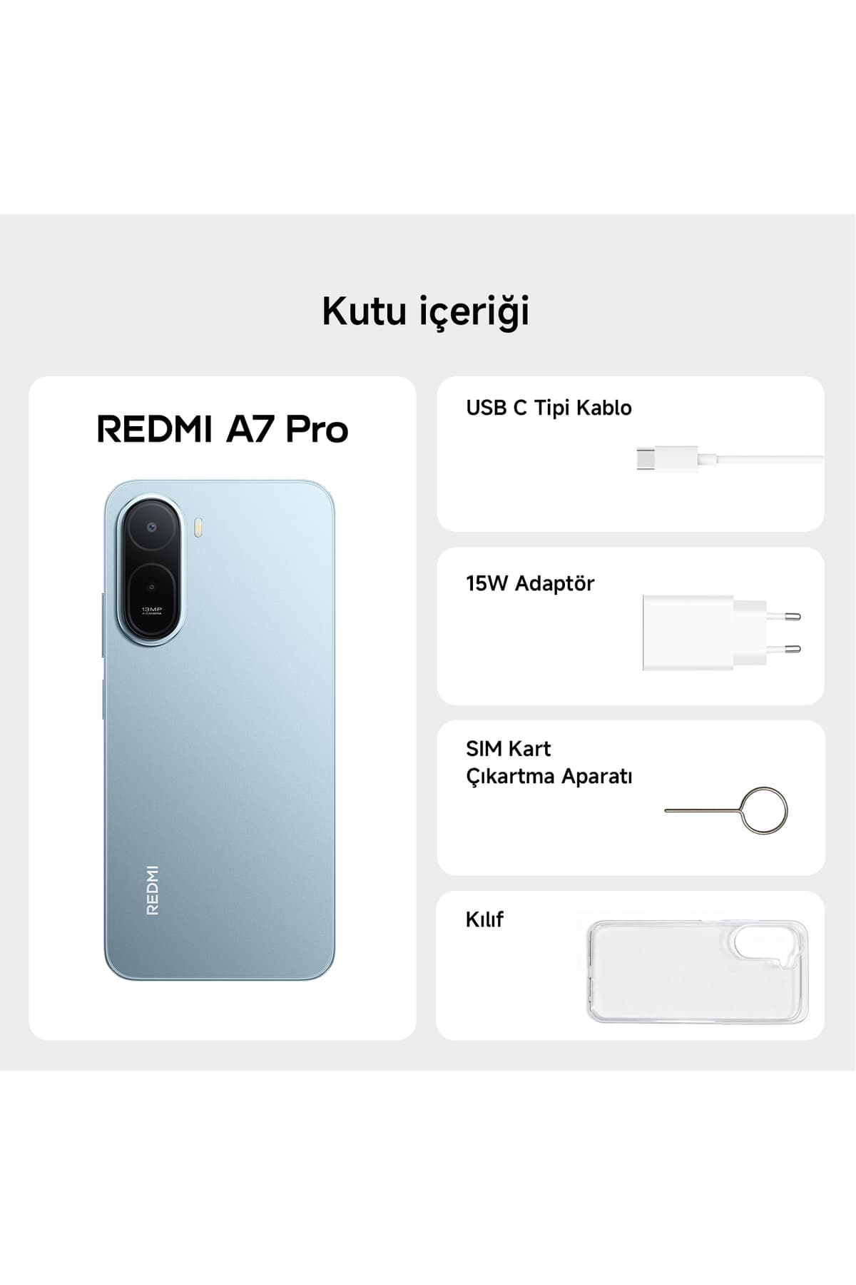 Xiaomi REDMI A7 Pro 4GB+128GB Mavi (Xiaomi Türkiye Garantili) - Fiyatı