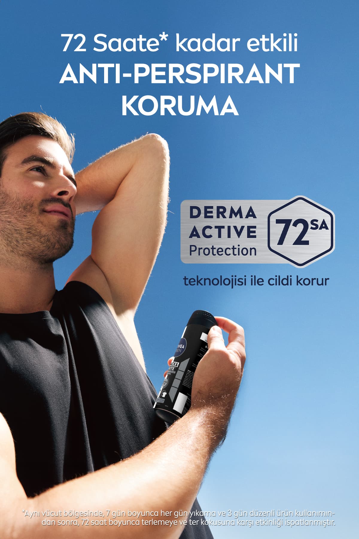 NIVEA MEN Erkek Sprey Deodorant Black&White Invisible Original 200ml, 72 Saat Anti-perspirant, X3 Adet - Fiyatı
