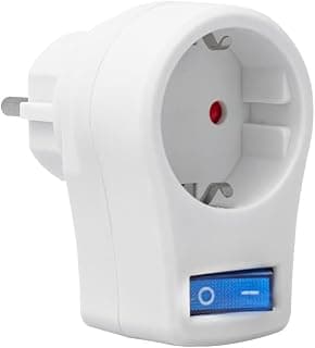 10 AMPER - 2510 WATT TEKLİ BEYAZ ANAHTARLI AKIM KORUMALI PRİZ