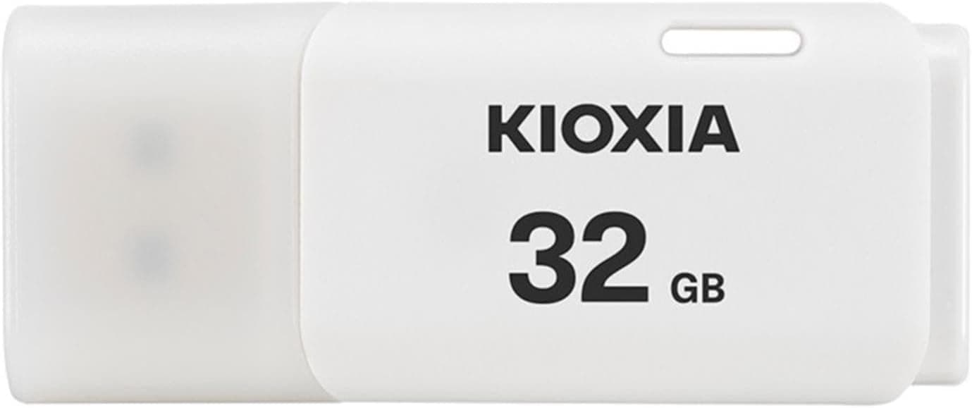 KIOXIA TransMemory U202 32GB USB Bellek – USB 2.0, Beyaz