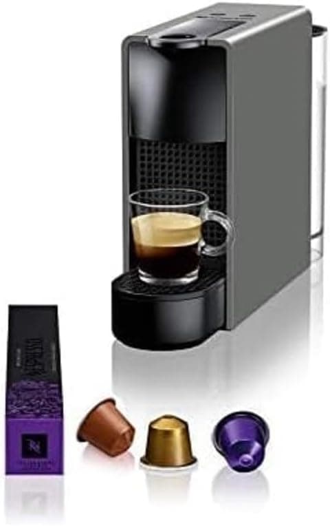 Nespresso C30 Essenza Mini Kapsüllü Kahve Makinesi, 19 Bar Basınç, 0.6 L Hacim, 2.3 Kg Tasarım, Gri