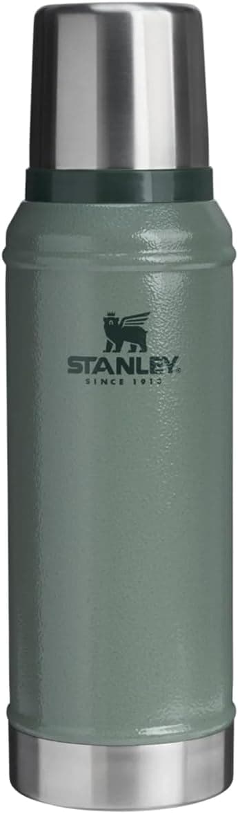 Stanley Classic Legendary Termos 0,94 l - 24 saat sıcaklığı korur (sıcak/soğuk) - termos şişe - BPA içermez - paslanmaz çelik - termos - Hammertone yeşili