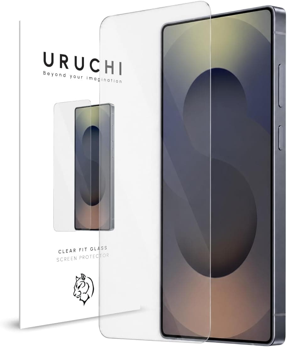URUCHI Cam Ekran Koruyucu HD Görüntü Tamperli Cam, Darbeye Dayanıklı Dinamik Çerçeve Uyumlu, Kılıf Dostu(Çerçeve yok) (URUCHIIPHONECLEARGLASS, Samsung A37 / A57)