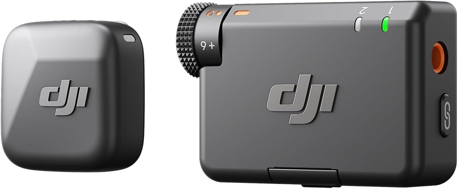 DJI MIC MINI 2 (1TX +1 RX) | IPhone 17/16/15 & Android/Kamera/Tablet/PC, Ultralight, 11.5h Pil, Hızlı Şarj, Gürültü Engelleme, Vlog, Akış