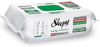 Sleepy Easy Clean Premium Beyaz Sabun Katkılı Yüzey Temizlik Havlusu Mendili 100 Yaprak