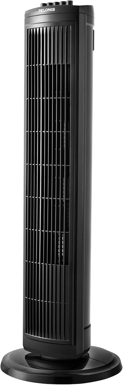 Pelonis Kule Fan, Sessiz Çalışma, 3 Hız Ayarı, Zamanlayıcı, 60° Salınım